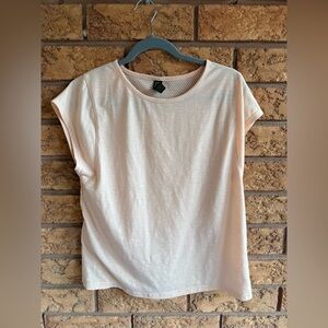 4/$25 • Push FWD Blush Mesh Detail Active‎ Top